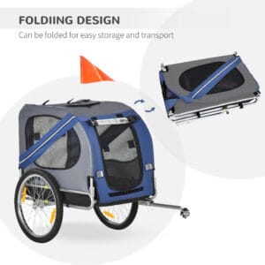 Pawhut Dog/Cat Pet Bicycle Trailer