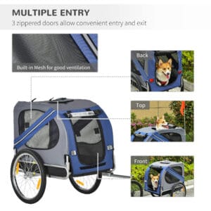 Pawhut Dog/Cat Pet Bicycle Trailer