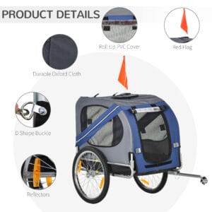 Pawhut Dog/Cat Pet Bicycle Trailer