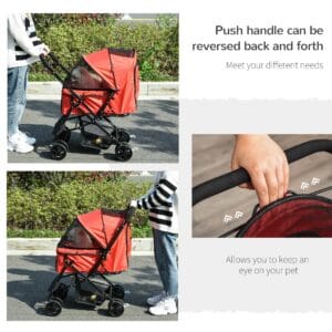 Dog Stroller Travel Carriage,
