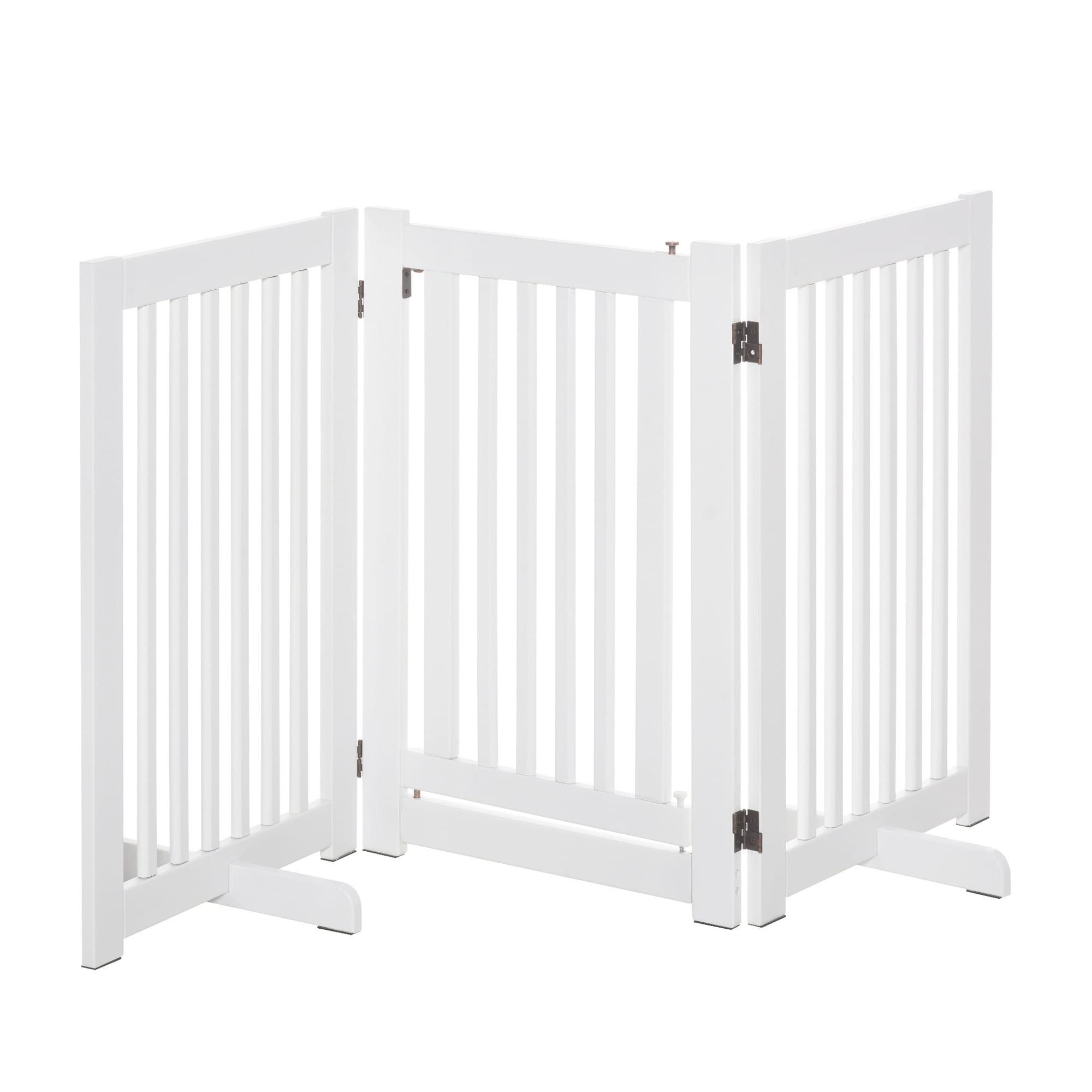 PawHut MDF Dog Gate Step over Panel Fence PawHut MDF Dog Gate Step over Panel Fence