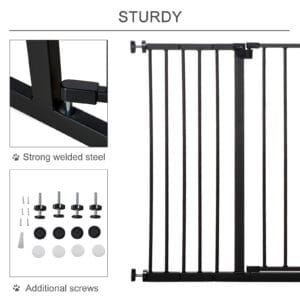 Pawhut Pressure Fit Dog Gate for stairs
