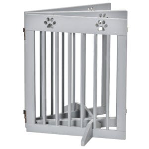 Pawhut Freestanding Pet Gate 4 Panels