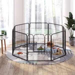 Pawhut Pet Playpen 4 Sizes Foldable Metal