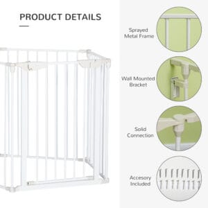 Pawhut 5-Panel Dog Playpen Pet Gate