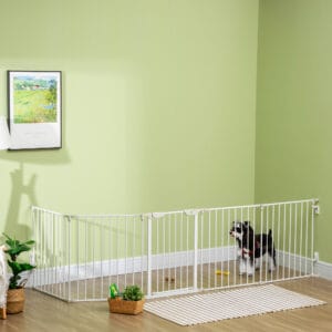Pawhut 5-Panel Dog Playpen Pet Gate