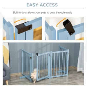 Pawhut Dog Safety Barrier w/ 4 Panels