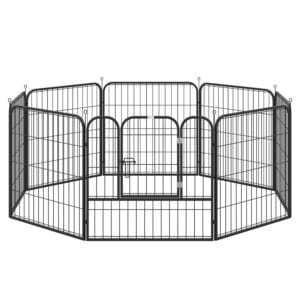 Pawhut Pet Playpen 4 Sizes Foldable Metal