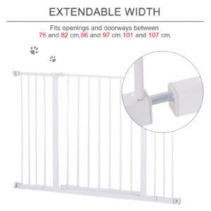 Pawhut Pressure Fit Dog Gate for stairs