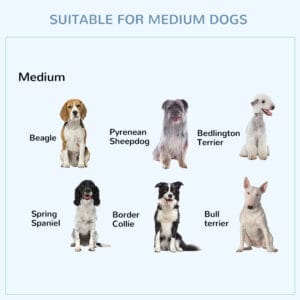 Pawhut Dog Cage Metal Heavy Duty w/ Wheels