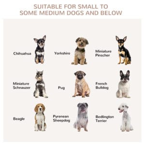 Pawhut Wooden & Wire Dog Cage w/ Doors