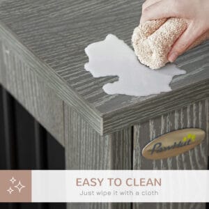 Pawhut Wooden & Wire Dog Cage w/ Doors