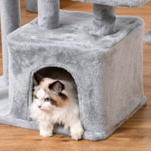 Pawhut Cat Tree Tower w/ Scratching Posts