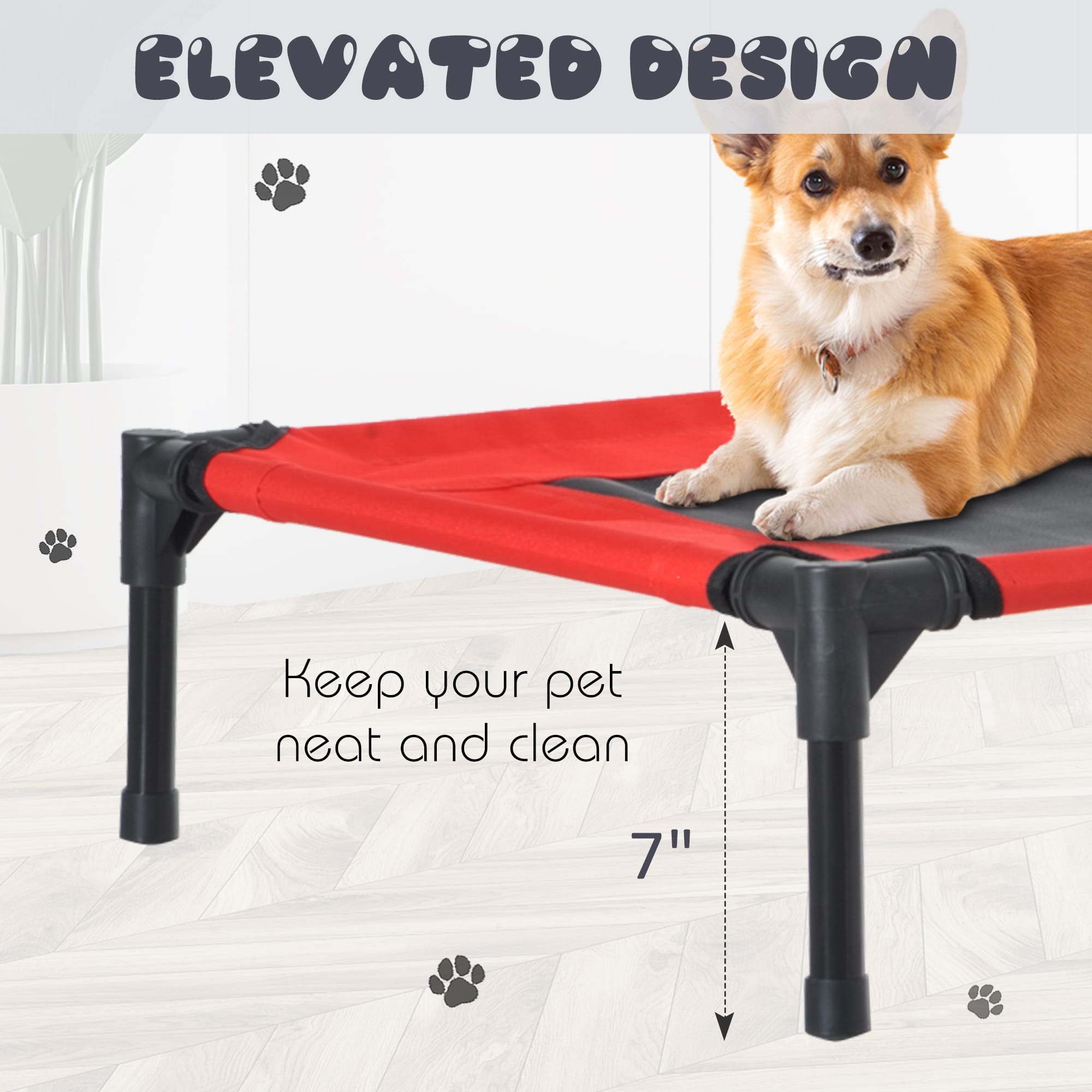 PawHut Elevated Pet Bed PawHut Elevated Pet Bed