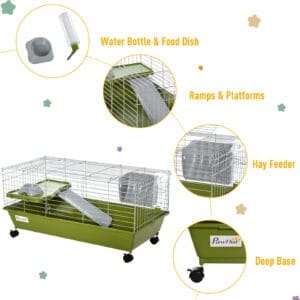 Pawhut Small Animal Cage 89cm