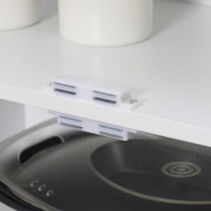 Homcom 4-Door Kitchen Cabinet White