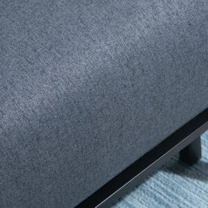 HOMCOM Single Sofa Bed Faux Suede