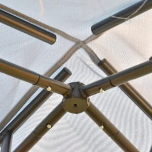 Outsunny Gazebo 2-tier Roof 3 x 3m Grey