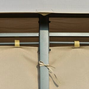 Outsunny Gazebo 4 x 3m LED Solar Lights