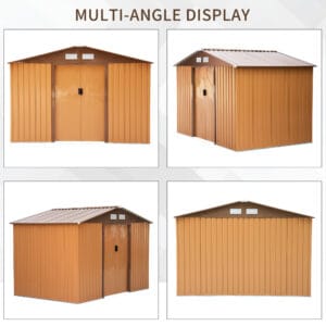 Outsunny Metal Shed Storage 9 x 6ft