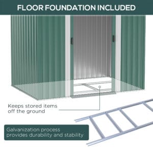 Outsunny Metal Storage Shed 7 x 4ft