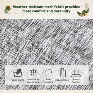 Outsunny Rocking Patio Chair w/ Pillow Grey