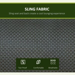 Outsunny 2 Seater Swing Seat w/ Canopy