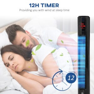 Homcom Fan Tower 32 x 96H cm-Black