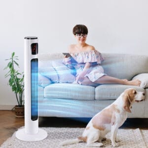 Homcom Fan Tower 32 x 96H cm-White