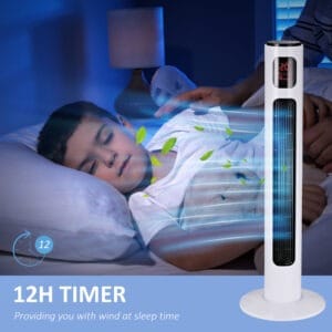 Homcom Fan Tower 32 x 96H cm-White