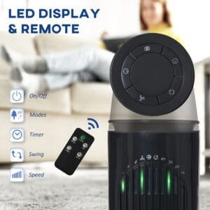 Homcom Tower Fan 3 Mode Timer Remote