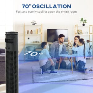 Homcom Tower Fan 3 Mode Timer Remote