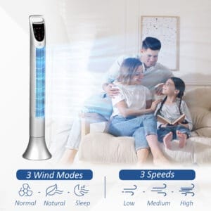 Homcom Tower Fan 3 Mode Timer Oscillation