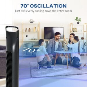 Homcom Tower Fan 3 Mode Timer Oscillation