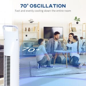 Homcom Tower Fan 3 Mode Timer Oscillation