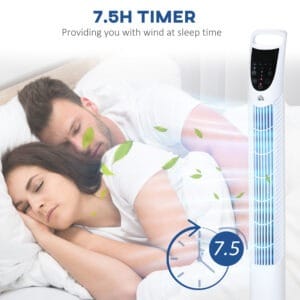 Homcom Tower Fan 3 Mode Timer Oscillation