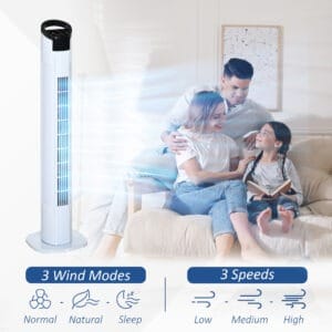 Homcom Tower Fan 3 Speed Oscillation