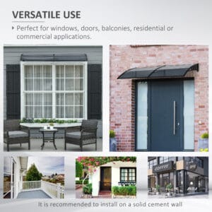 Outsunny Front Door Canopy Awning