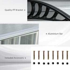 Outsunny Door Canopy Awning 300 x 100cm