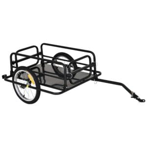Homcom Bike Cargo Trailer w/Hitch Black