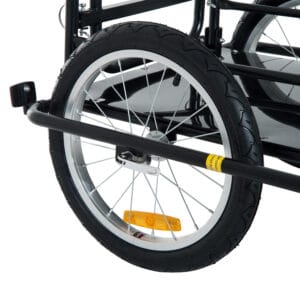 Homcom Bike Cargo Trailer w/Hitch Black