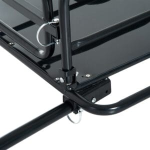 Homcom Bike Cargo Trailer w/Hitch Black
