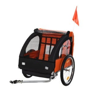 Homcom 2-Seat Child Bike Trailer
