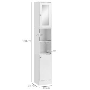 Kleankin Bathroom Floor Storage Cabinet