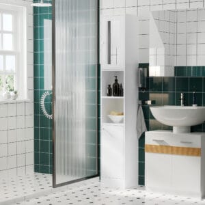 Kleankin Bathroom Floor Storage Cabinet