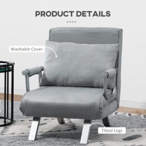 Homcom Sofa Bed Armchair Sleeper