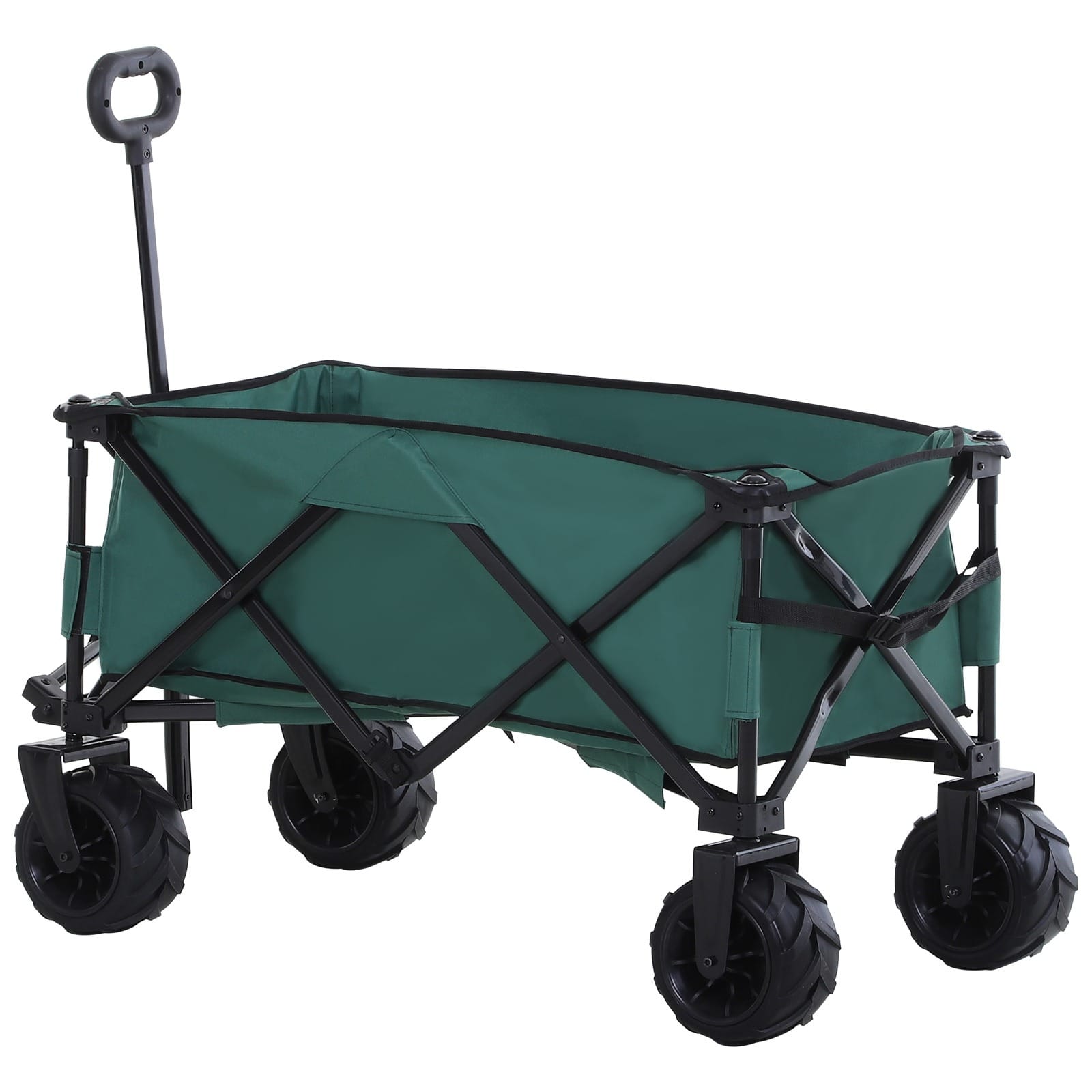 Outsunny Folding Cargo Wagon Trailer Outsunny Folding Cargo Wagon Trailer