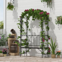 Outsunny Garden Arbour Bench Plant Climbing