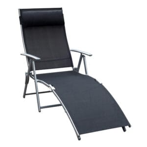 Outsunny Sun Lounger Recliner Foldable