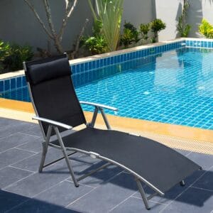 Outsunny Sun Lounger Recliner Foldable